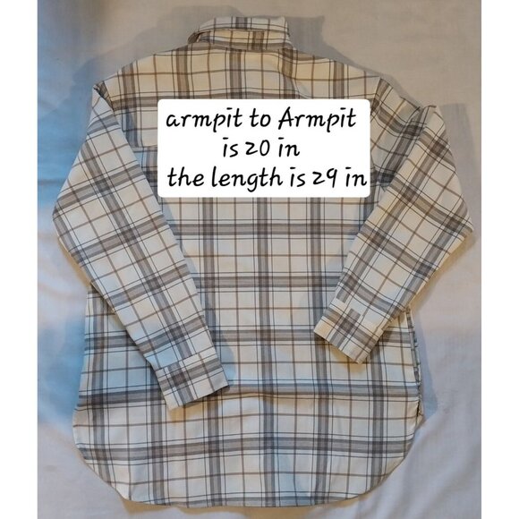 Abercrombie & Fitch Woman's Oversized Plaid Button-Up Shirt XS Classic - Picture 2 of 6